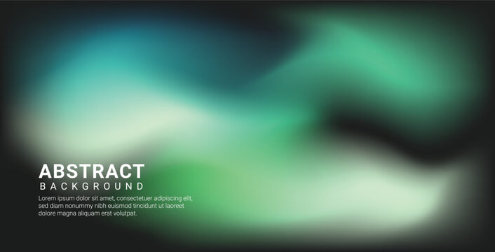 Professional green wavy abstract background for presentation