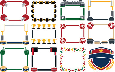 Obraz premium College Football Bowl Games Frame Set