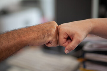 Accountant Consulting Client in Office