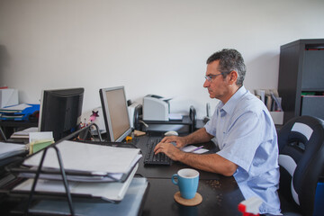 Accountant Working in Office