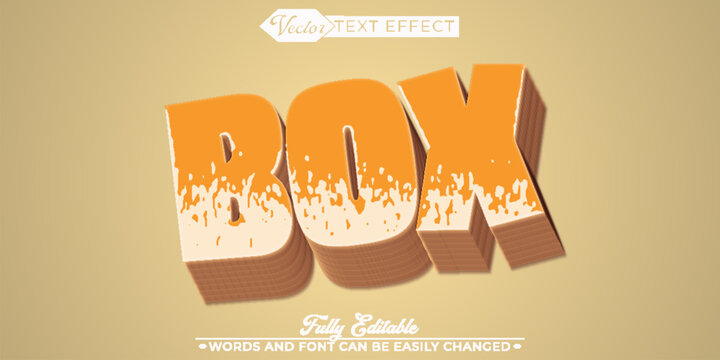  Box Package Container Vector Fully Editable Smart Object Text Effect
