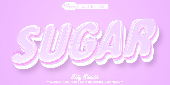  Sugar Candy Sweet Vector Fully Editable Smart Object Text Effect
