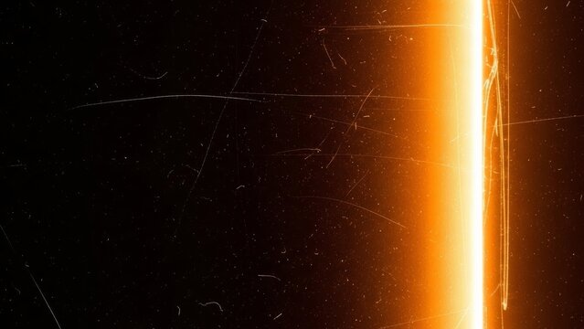 Vintage film strip burn texture with light leaks and sprocket holes