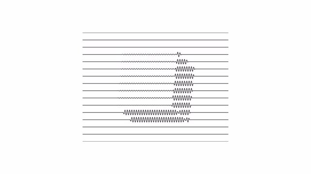 Abstract 2D Wavy Cube Motion
