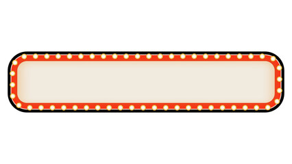 Light frame label, event bar casino, show signboard, on a transparent background. © Yvone