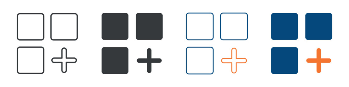 Apps Icon Set Multiple Style Collection 