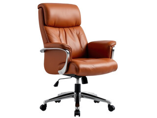 Fototapeta premium Office furniture with leather seat and chrome arms