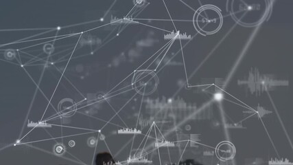 Animation of data processing over diverse male soccer players - Powered by Adobe