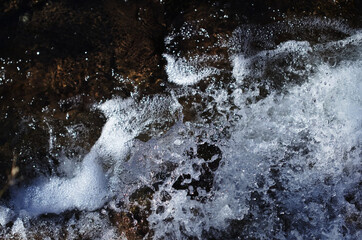 Gran Canaria, moving water, rainwater is feeding the small streams and cascades in Winter after storms © Tamara Kulikova