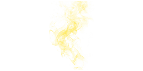 Vibrant golden yellow smoke texture on a deep black background abstract vapor rising swirling gracefully ethereal glow