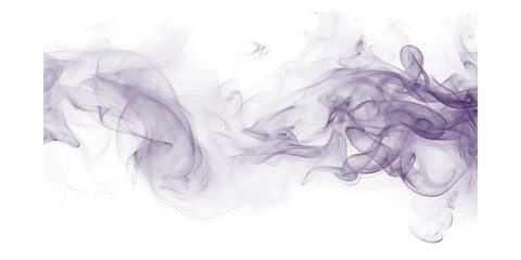 Abstract mysterious deep purple smoke flowing gracefully on dark background Ethereal vapor swirls dynamic artistic light
