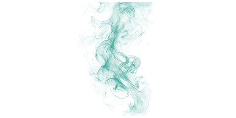 Captivating abstract teal smoke plume rising gracefully on a deep black background ethereal fluid motion mystical energy
