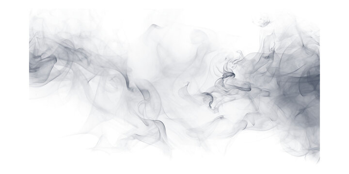 Dark mysterious smoke gracefully swirling dramatic ethereal vapor on black Subtle fog texture for abstract digital art