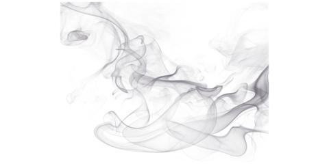 Wispy white smoke swirls gracefully on a dark black background ethereal delicate vapor texture flowing seamless abstract