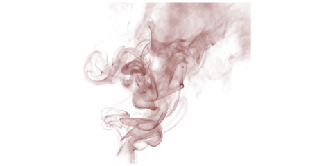 Ethereal red smoke plumes gracefully ascend swirling with enigmatic mystery against a dark black backdrop Abstract fluid