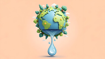 World water day conserve water protect earth ensure sustainable future