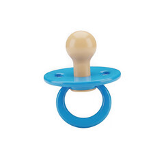 Blue pacifier isolated on transparent background