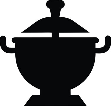 uzbek navruz sumalak pot silhouette vector illustration on transparent background