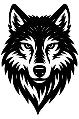 wolf head vector,
Wolf Head Tattoo Black and White Vector Illustration