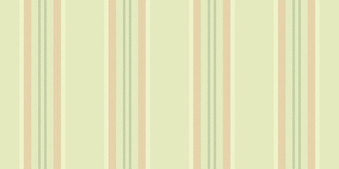 Obraz premium Trend stripe pattern seamless, list lines vector fabric. 70s textile background texture vertical in light and orange colors.