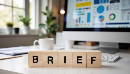 Project brief document outlines specific client requirements and technical task goals to guide the development team during the initial planning phase of a new marketing strategy execution process