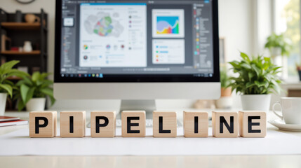 Sales pipeline management involves analyzing deal flow and revenue progression to optimize the commercial process and forecast future business growth targets using data from current opportunities