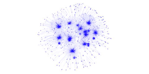 Mysterious blue glowing abstract cluster futuristic network connection digital technology background deep space cosmos