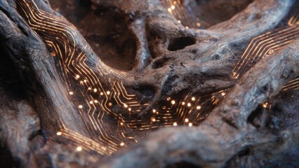 Digital tree: technology meets nature.