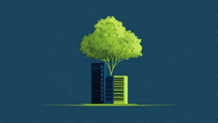 Eco-friendly data center concept