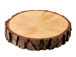 A piece of wood cut into two equal parts