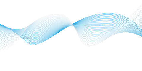 Fototapeta premium Abstract white wave background featuring a vector design of flowing line and curved patterns. Abstract blend wave lines and technology background. Lines mesh wave abstract stripe design soft blend.