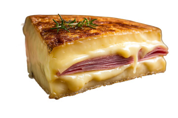 Melted Raclette isolated on transparent background
