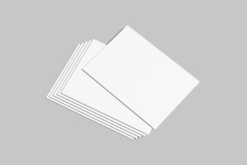 A5 Flyer Landscape Blank Mockup