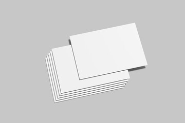 A5 Flyer Landscape Blank Mockup