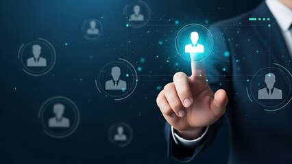 Connecting with the right person in a digital network and professional communication