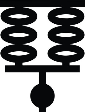 honduran lenca pottery coil silhouette vector illustration on transparent background