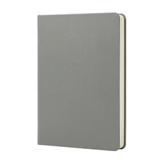 Blank Gray Notebook Mockup Isolated on White Background