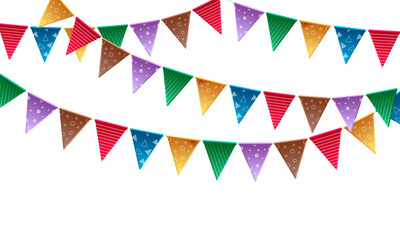 Birthday Celebration Paper Banner, Rainbow Paper Garland Streamers, Decorative Paper Bunting for Party