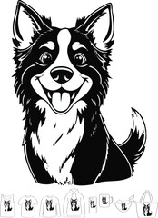 Fototapeta premium picture, clipart, illustration, Design, dog, Puppy