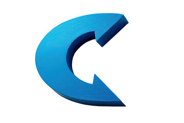 A blue C with an arrow pointing to the right