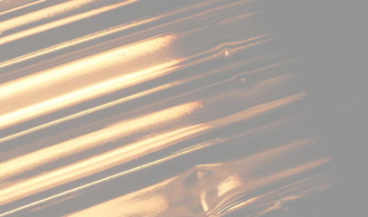 illustration of gold color, abstract laser speed lines. Glare, horizontal light rays png. Glowing linear background.