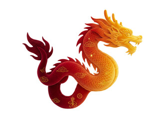 abstract chinese dragon shape, soft fluffy velvet texture, curved flowing form