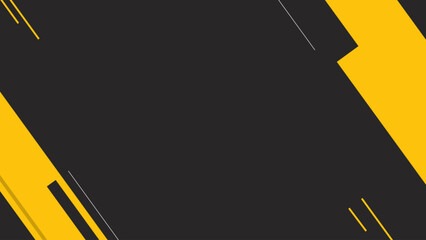 Black and yellow geometric abstract modern background