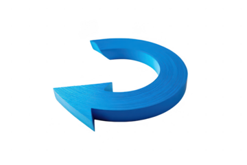 A blue arrow pointing to the right