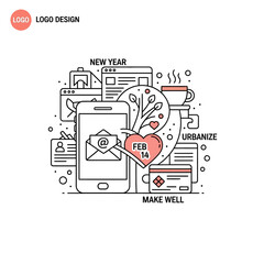 Modern Digital Communication and Lifestyle Illustration.