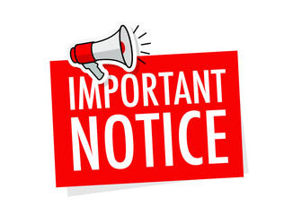 Important notice