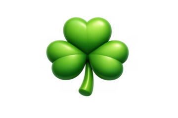 Vibrant clover leaf illustration for st. patrick's day design and decoration