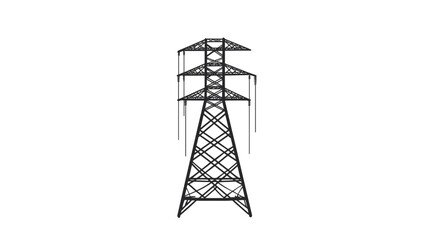 Electricity Pylon Transmission Tower Structure 2.