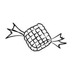 Simple ketupat image illustration that can be used for Ramadan month designs