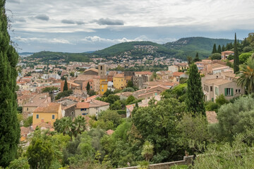 Fototapeta premium Picturesque village of Bormes-les-Mimosas on the French Riviera.